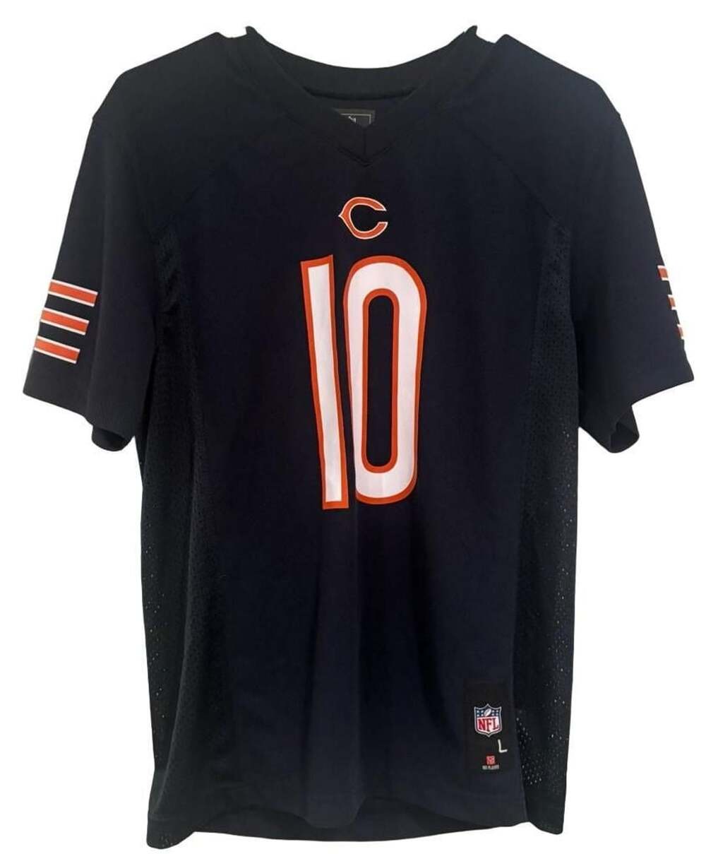 Chicago Bears Mitchell Trubisky #10 Jersey Youth L 14/16 NFL Team Apparel Navy